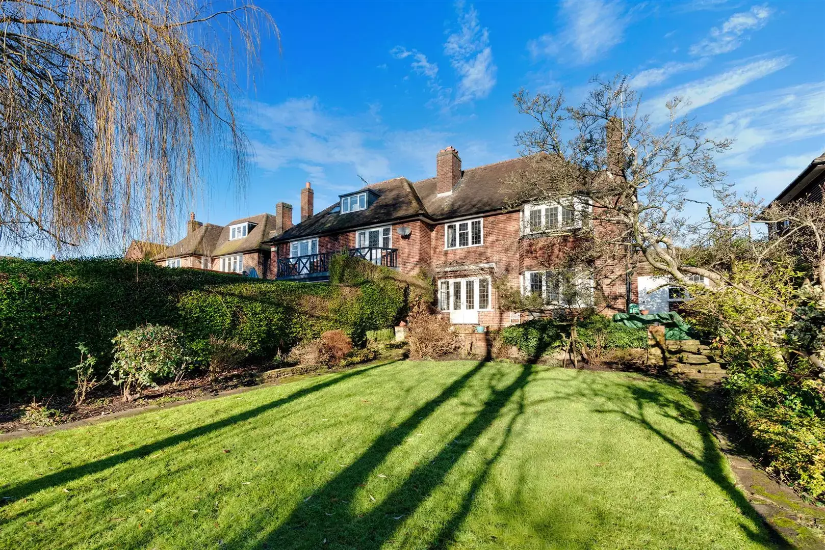 Rear exterior of 86 Brim Hill, Hampstead Garden Suburb, N2